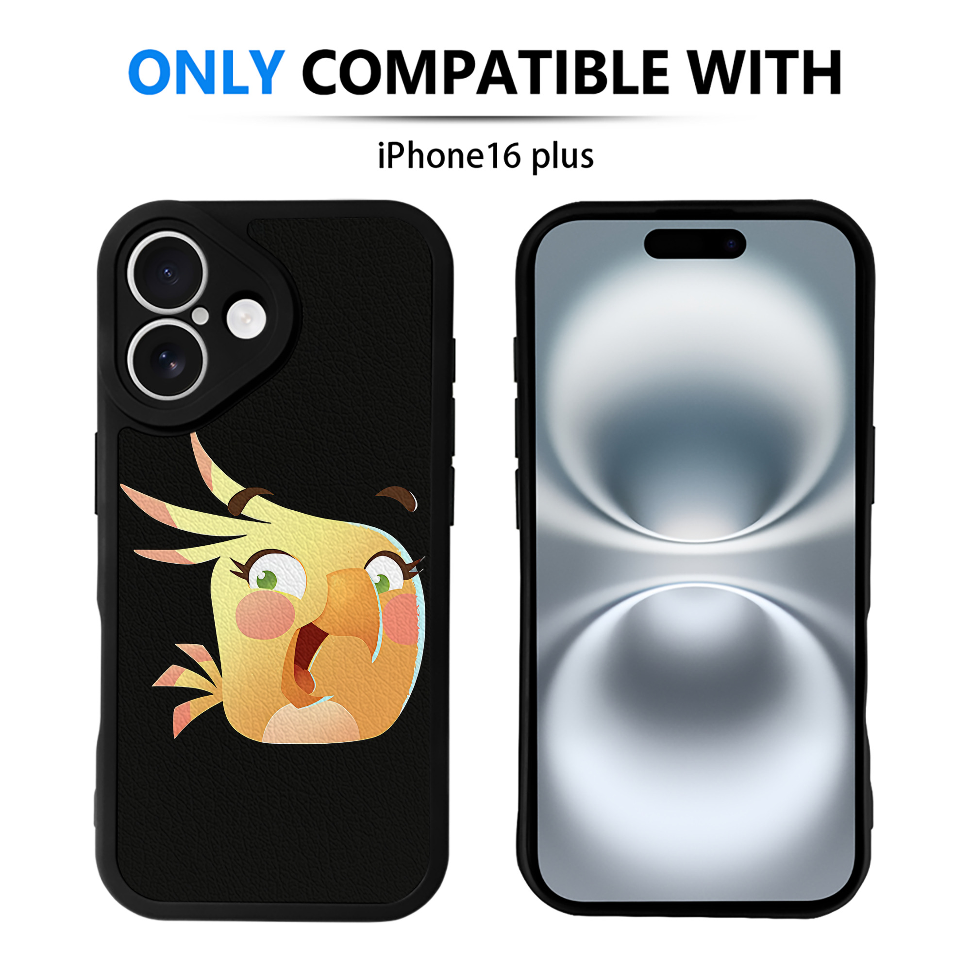 （画像用） Angry Birds アングリーバード 【iPhone 16シリーズ対応】シリコンスマホケース（レザー調） 材質：シリコン